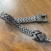 BRACELET BOUCHE DE LOUP VIKING NORDIQUE ACIER INOXYDABLE