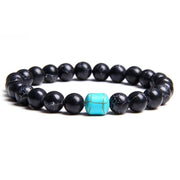 bracelet homme avec perle noire