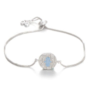 bracelet en chaîne argenté