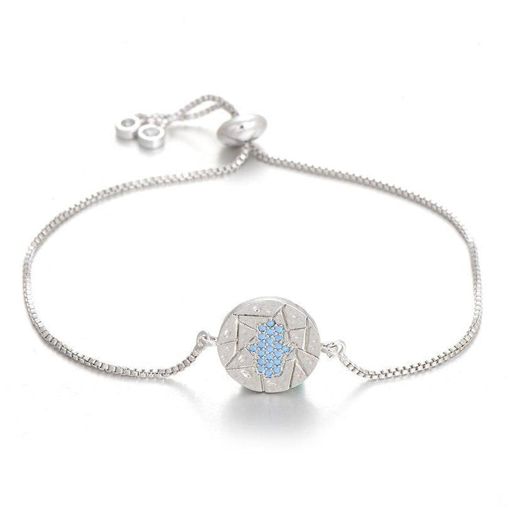 bracelet en chaîne argenté