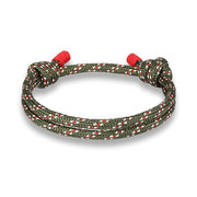 bracelet homme corde vert kaki