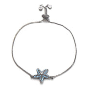 bracelet chaîne breloque noir