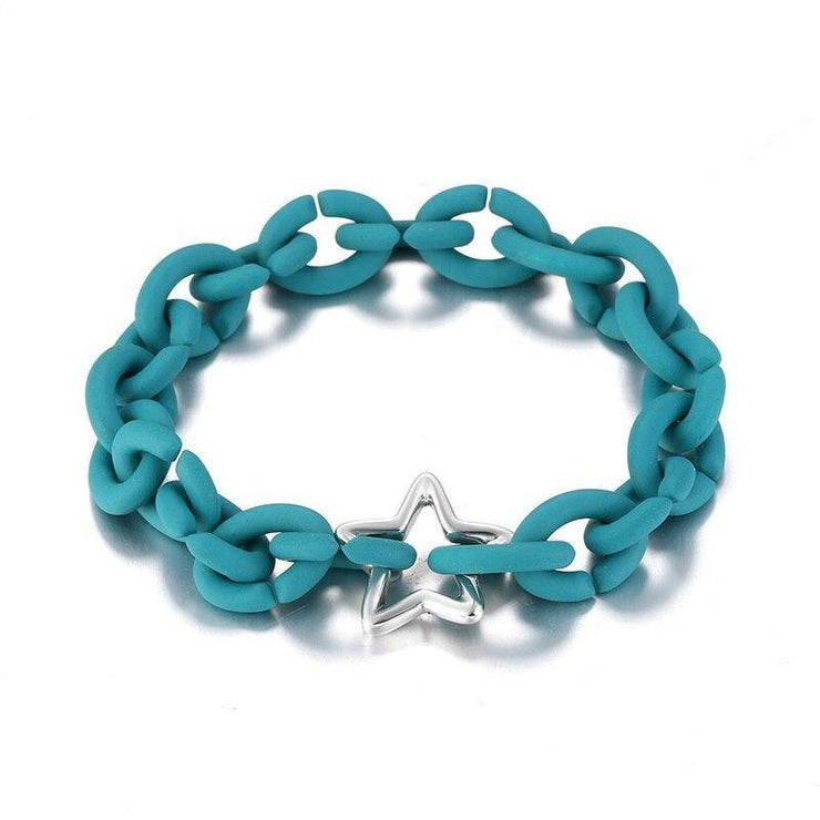 bracelet femme caoutchouc tendance 