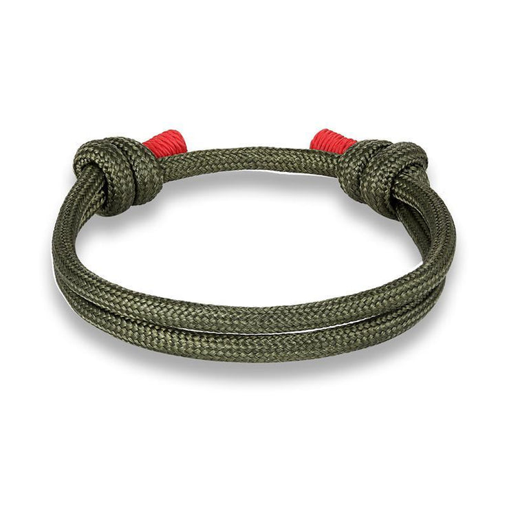 bracelet homme corde kaki