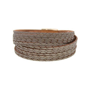 bracelet femme cuir gris