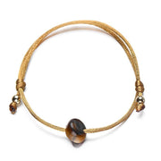 bracelet femme cordon réglable beige