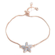 bracelet chaîne breloque rose