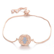 bracelet en chaîne rose