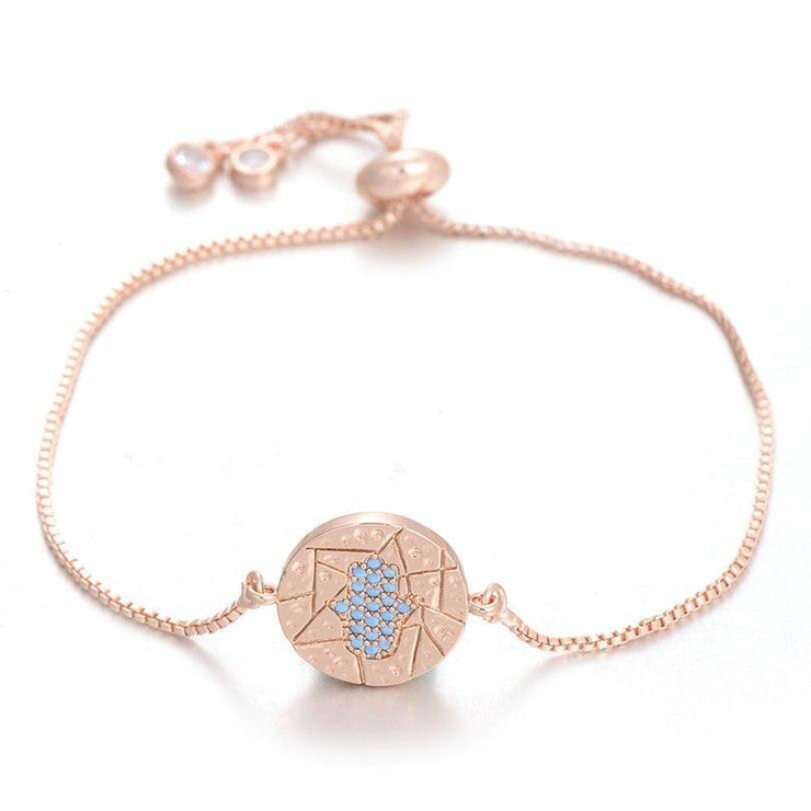 bracelet en chaîne rose