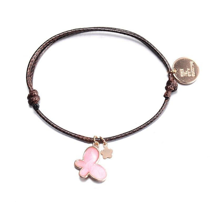 bracelet sur cordon femme marron