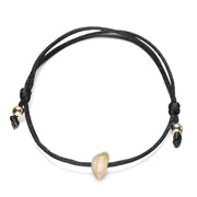 bracelet femme cordon réglable noir