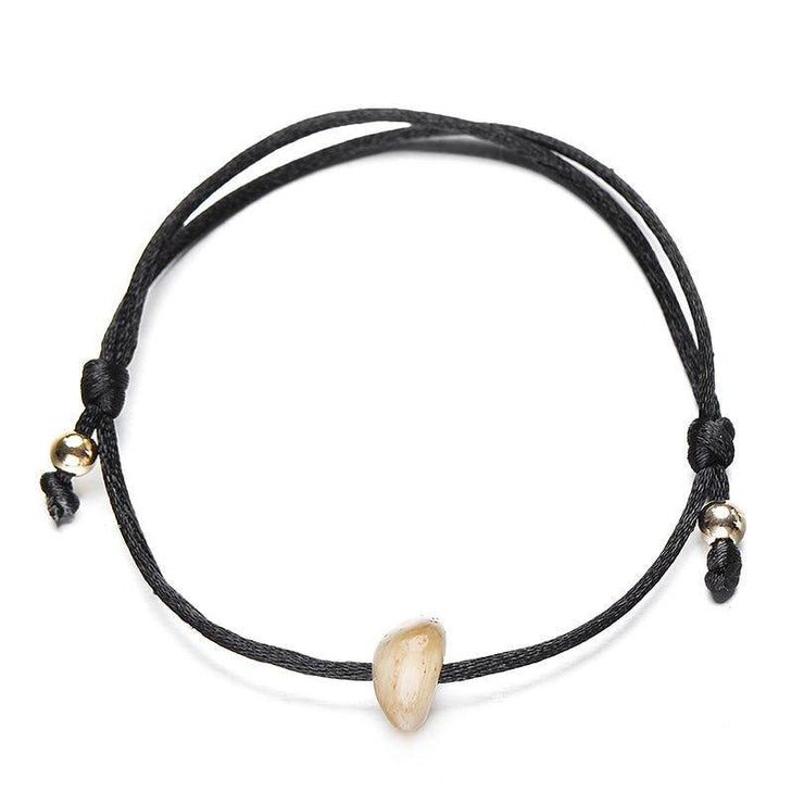 bracelet femme cordon réglable noir