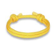 bracelet homme corde jaune