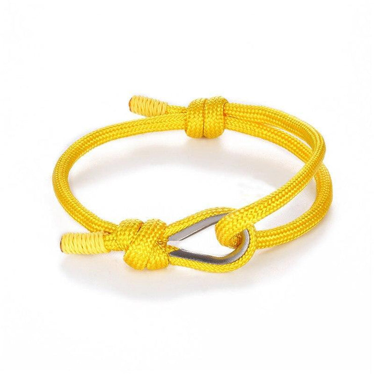 bracelet homme nautique jaune