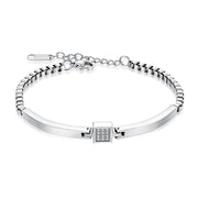 bracelet femme en acier tendance