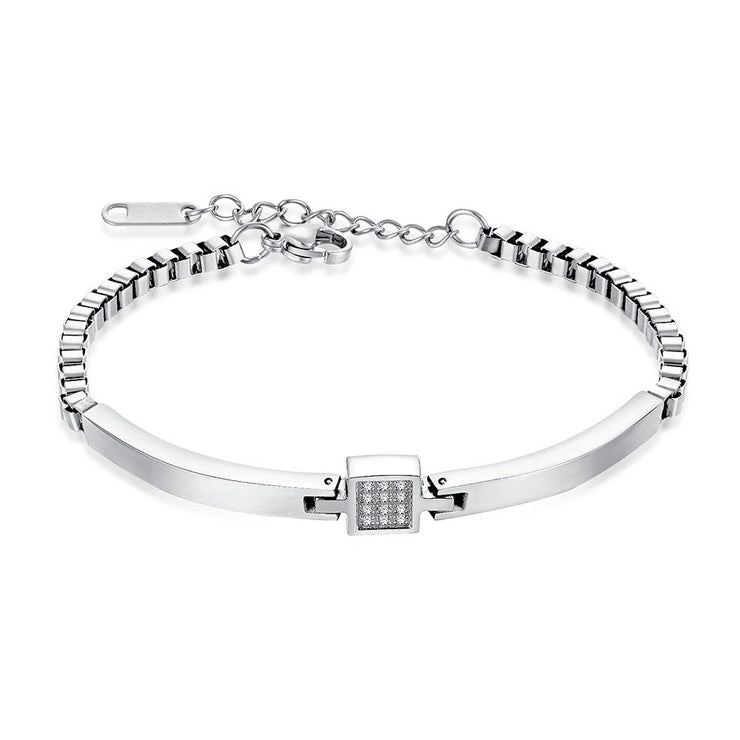 bracelet femme en acier tendance