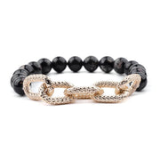 bracelet perle femme fantaisie noir