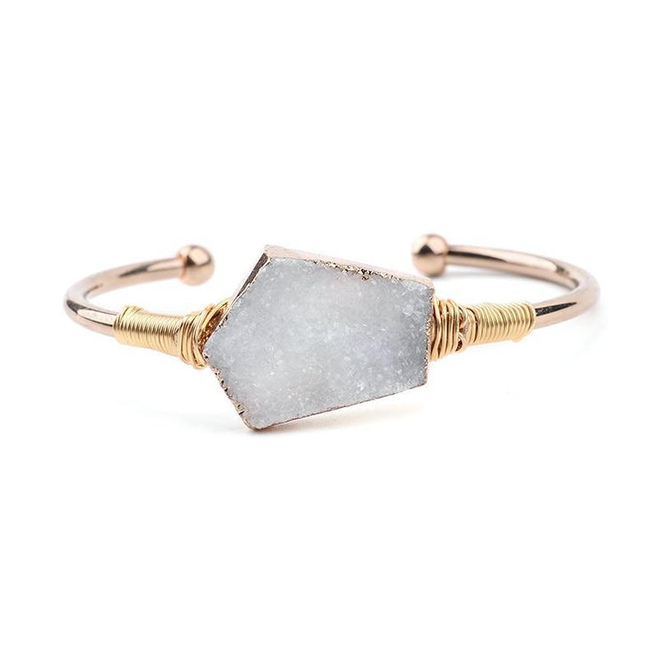 bracelet demi jonc doré