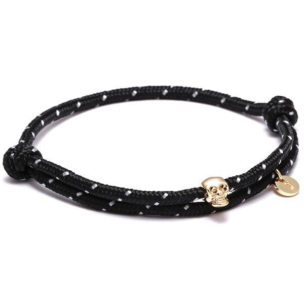 bracelet corde marin homme tête de mort