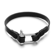 bracelet manille homme noir