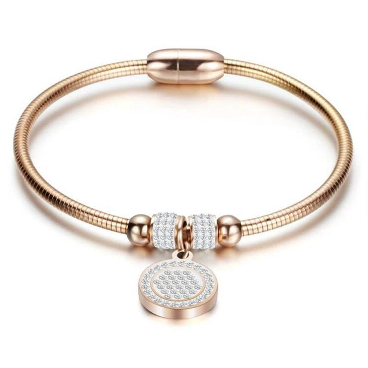 bracelet acier femme breloque