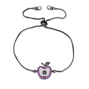 bracelet chaîne femme noir