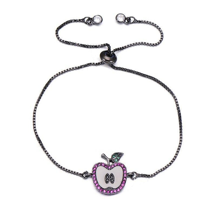 bracelet chaîne femme noir