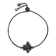 chaîne bracelet femme noir