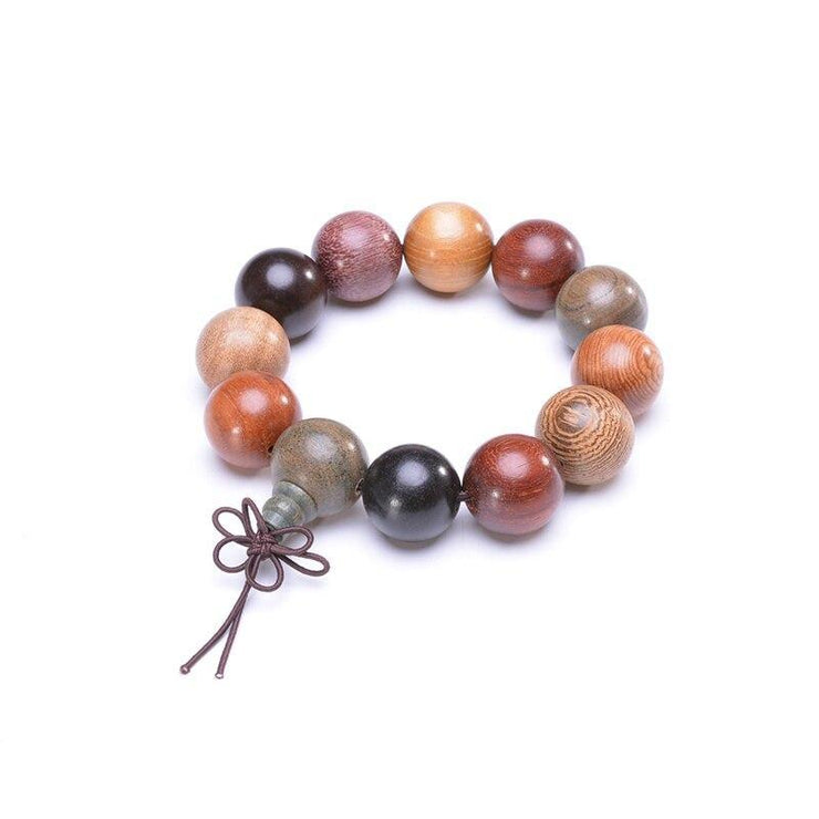 bracelet homme en perles de bois naturel