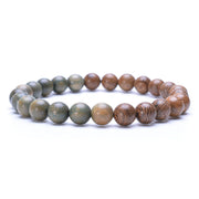 bracelet perle bois homme vert
