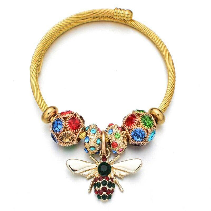 bracelet acier femme fantaisie breloque