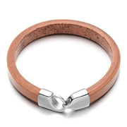 bracelet homme en cuir beige