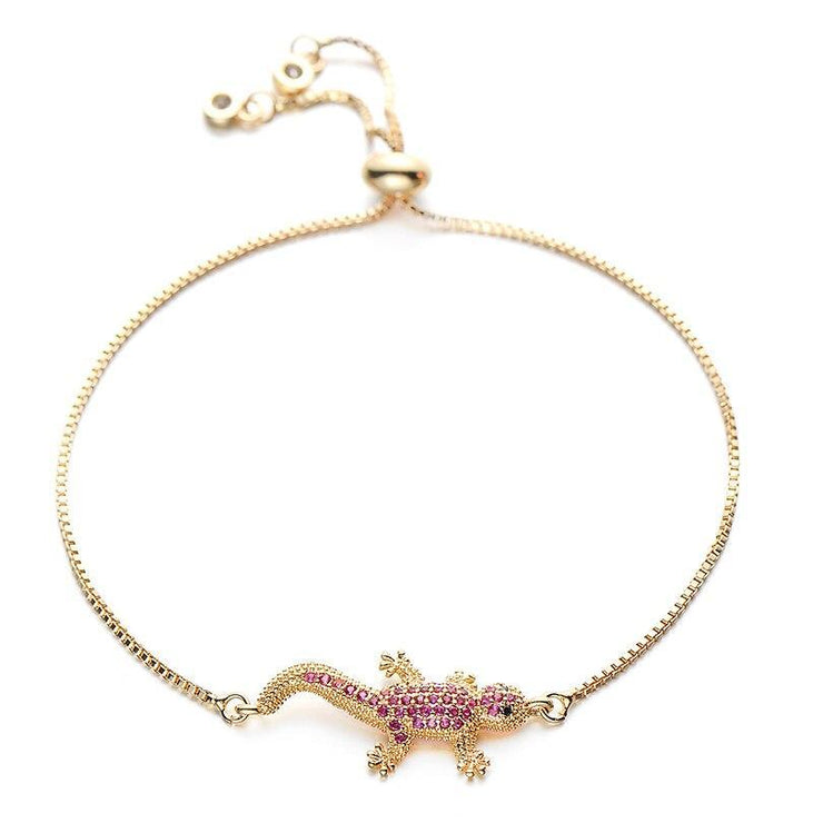 bracelet chaîne rose femme tendance