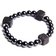 bracelet perle homme pas cher noir