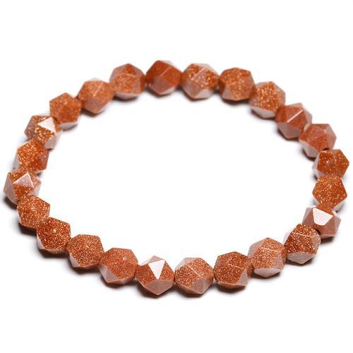 bracelet à perle femme orange