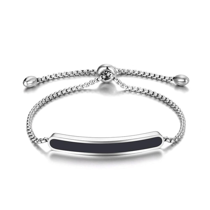 bracelet acier inoxydable femme pas cher noir