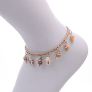 bracelet de cheville coquillage tendance