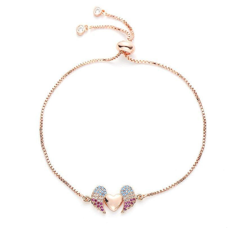 bracelet chaîne pour femme rose