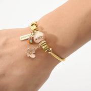 BRACELET ACIER CÉRAMIQUE FEMME - (INOXYDABLE)