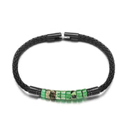 bracelet homme luxe acier noir