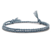 bracelet homme cordon fin gris