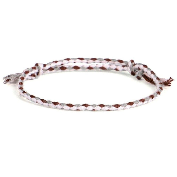 bracelet fil coton tressé
