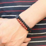 BRACELET À PERLES HOMME - (MULTIRANGS)