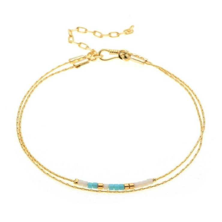 bracelet fin doré femme tendance