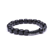 bracelet en bois homme noir