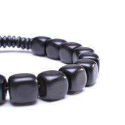 BRACELET EN BOIS HOMME - (NOIR)
