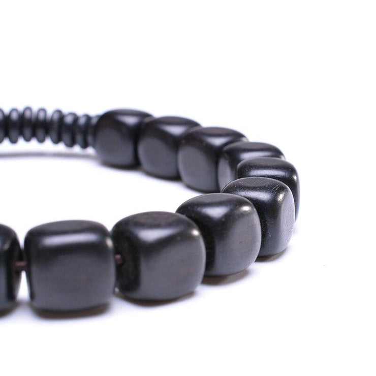 BRACELET EN BOIS HOMME - (NOIR)