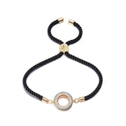 bracelet cordon noir femme luxe