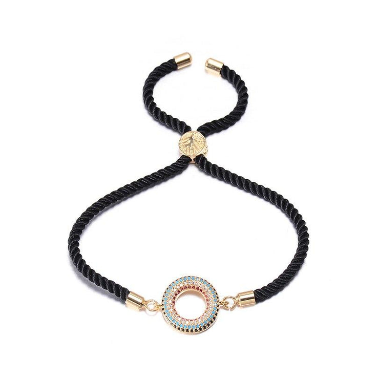bracelet cordon noir femme luxe