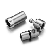 BRACELET CUIR VINTAGE HOMME - (ACIER)